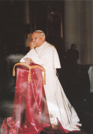 Papa Juan Pablo II. Basílica Nuestra Señora del Rosario de Chiquinquirá.